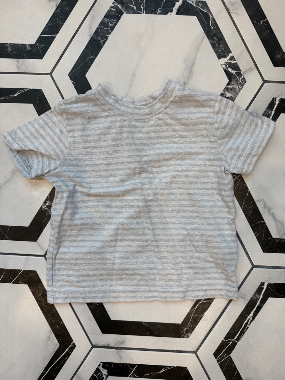 Light Dark Gray Stripe Tee
